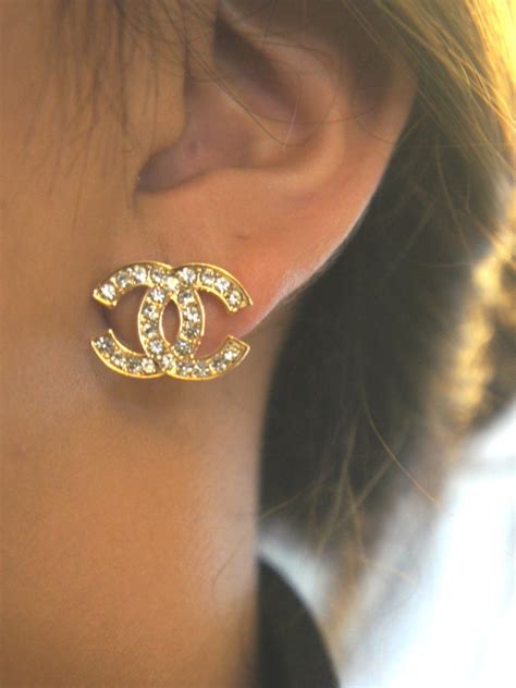 earrings chanel replica|small Chanel inspired earrings.